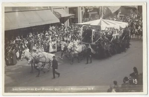 1910 Rochester, Nueva York - FOTO REAL Exposición Industrial, vagón tirado por caballos - Imagen 1 de 2