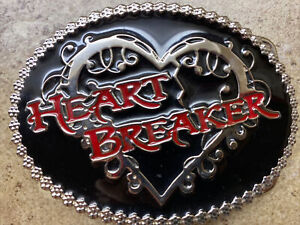 🔥Montana Silversmiths Heart Breaker Attitude Belt  Buckle Womans BEST DEAL🔥