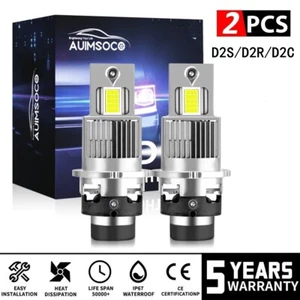 For Infiniti FX35 2003-2012 D2S LED Headlight Bulbs Replace HID Xenon 10000K X2 - Picture 1 of 12
