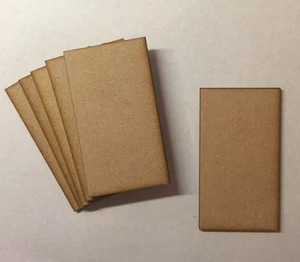 Wooden rectangle bases 3mm laser cut mdf 100mm x50mm warhammer wargames bolt act - Picture 1 of 2