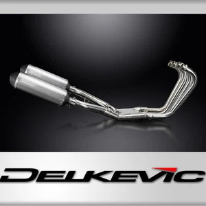 Yamaha FJ1100 1984-1985 Complete Exhaust 4-2 13.5" X-Oval Titanium Muffler - Foto 1 di 5