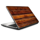 Universal Laptop Skins wrap for 15" - Red Deep Mahogany Wood Pattern
