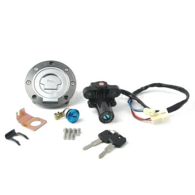 Ignition Switch Gas Tank Cover Seat Lock for Yamaha FZ6 2004-2009 FZ6R 2009-2014 - Изображение 1 из 4