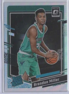 Brandon Miller 2023 Donruss Optic Rated Rookie RC Holo Prizm #219 Hornets - Picture 1 of 2