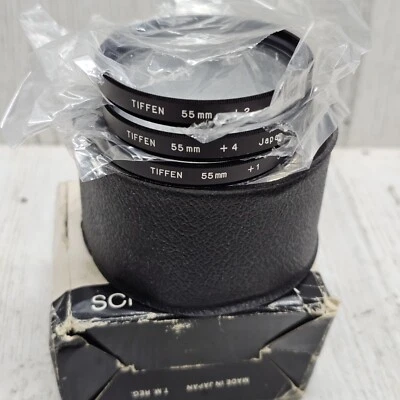 Tiffin 55mm close-up lens set +1 +2 +4 with case - Image 1 of 4