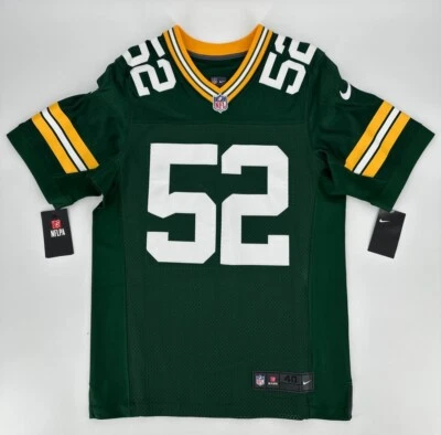 Camiseta Nike Para Hombres 40 Mediana Green Bay Packers Matthews #52 NFL Fútbol Sobre el Campo Foto 1 de 4