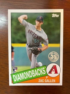 2020 Topps 1985 Topps 35th Anniversary #85-6 Zac Gallen RC - Diamondbacks - Picture 1 of 2