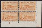 Falkland Is 1952 9D, Sg 179, Corner Plate "1" Block Of Four, Mint Nh, Cat. £36+