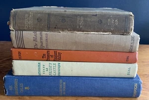 Vintage Lot 5 Books Shakespeare Yerby Kipling Fitzgerald Prop Old Book Aesthetic - Picture 1 of 12