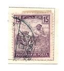 Hungary 1916 Reaper Inscription Magyar Kir.Posta Sc: 114 15F Lightly Hinged