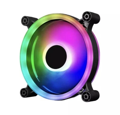 RGB PC Fan - Raider Dual Ring 16 LED 5Pin - Read Description Please - Image 1 of 4