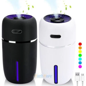 New Car Home Portable LED Mini Humidifier Aroma Oil Diffuser USB Mist Purifier - Picture 1 of 28