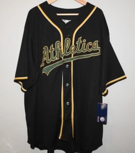 MLB Oakland Athletics Black Baseball Jersey New Mens Tall Size XLT - Picture 1 of 3