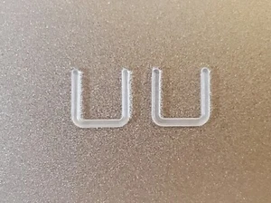 18G or 20G Gauge -U-Shape Bioflex Clear Septum Retainers -Work-Sports-Metal Free - Picture 1 of 4