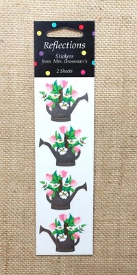 Mrs. Grossman's Reflections Stickers Watering Can Sticker Strips New 2 Sheets - Image 1 of 4