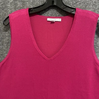 Chicos Suéter Camiseta sin Mangas 3 XL Rojo Cuello en V Mezcla de Rayón Concha Carrera Foto 1 de 4