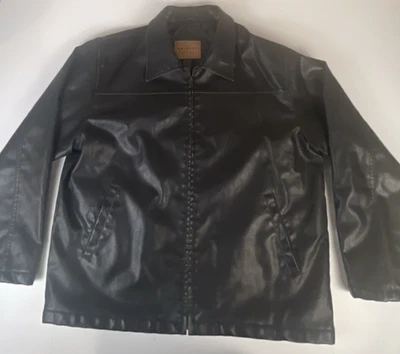 Chaqueta de motocicleta Arizona Jean Company de cuero sintético para hombre talla XXL marrón oscuro Foto 1 de 4