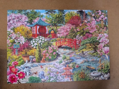 The Japanese Garden -  100 Large Piece Jigsaw - Gibsons - Complete - Image 1 of 4