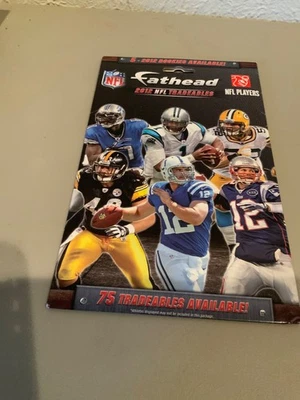 Fathead Tradeables 2012 NFL виниловая графика многоразовые наклейки 5 «x 7» запечатанный новый - Изображение 1 из 2