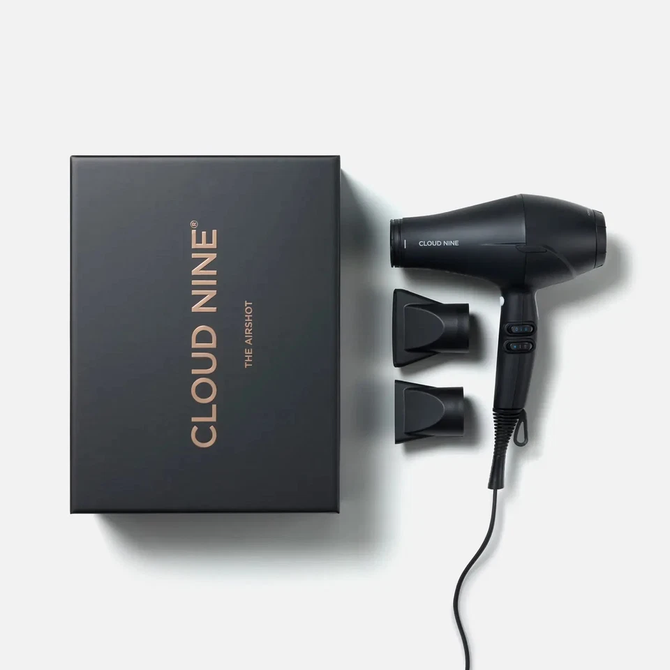 CLOUD NINE The Airshot Black Hair Dryer 1600W | Free UK Shipping