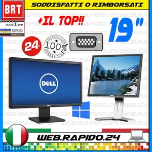 PC MONITOR SCHERMO LCD 19" 1366 X 768 16:9 4:3 VGA DVI DISPLAY DESKTOP BUONO 21 - Bild 1 von 5