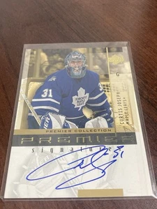 2001-02 UD Upper Deck Premier Collection Signatures Curtis Joseph 31 G Toronto - Picture 1 of 4
