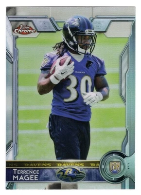2015 TOPPS CHROME TERRENCE MAGEE REFRACTOR ROOKIE CARD #128 **NM-MT** RAVENS - Image 1 of 2