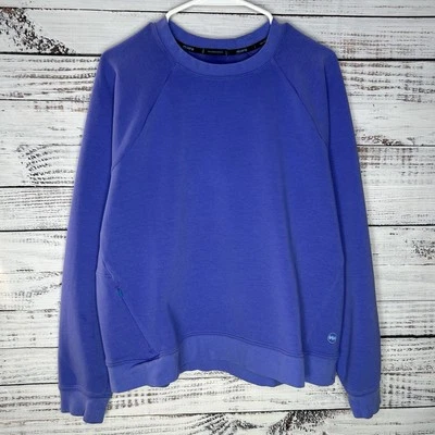 Sudadera Pullover Janji Circuit Tejida Cuello Redondo Elastizada Púrpura Para Mujer’s Grande Foto 1 de 4