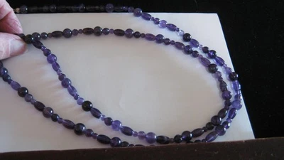 COLLAR AMATISTA PLATA ESTERLINA JAY KING NUEVO SIN ETIQUETAS, 41" Foto 1 de 2