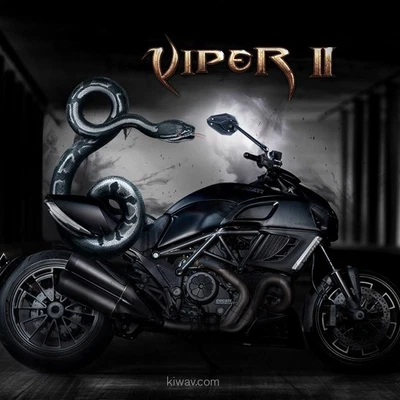 moto NEW! rétroviseurs ViperII noir universel adjustable pour Victory Indian - Photo 1/4