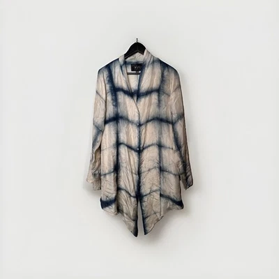 Johnny Was Biya 100% Silk Tie Dye Oversized Tunic Blouse - Image 1 of 4