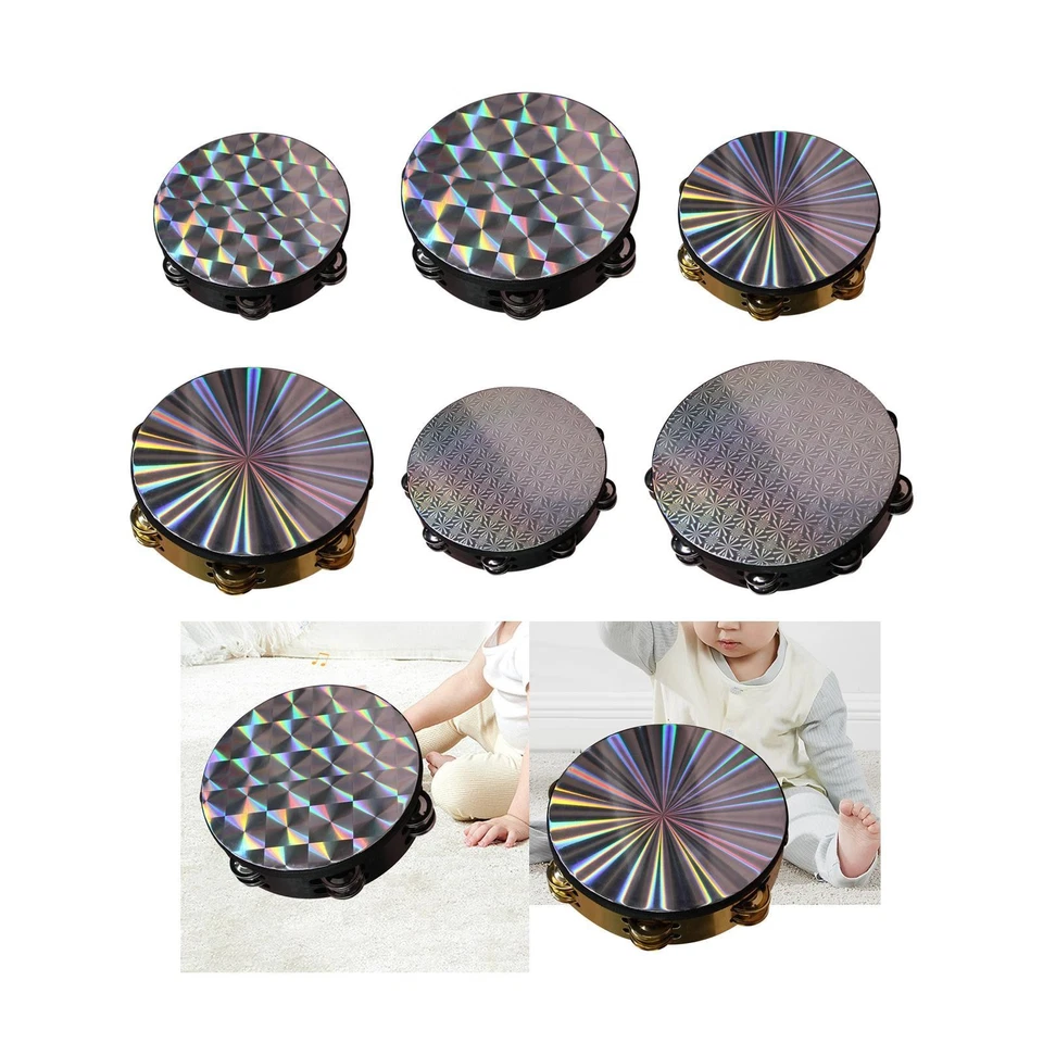 Professionelles Handtrommel-Tamburin aus Holz für Tanzpartys mit Kindern und - Image 1 of 1