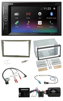 Pioneer Bluetooth Lenkrad USB 2DIN DAB DVD Autoradio für Opel Corsa D Astra H Za - Bild 1 von 4