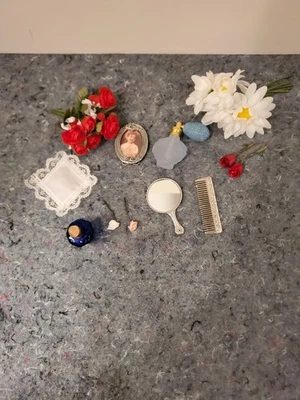 Conjunto de cômoda com flores para bonecas 18 pol - Imagem 1 de 4