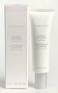 New In Box Mary Kay Medium Coverage Foundation Beige 400 Normal/Oily - Gray Cap - Picture 1 of 1