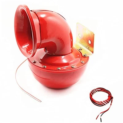 Electric Bull Horn - 150db Loudspeaker, Red, Metal, Super Loud for 12V  - Image 1 of 4