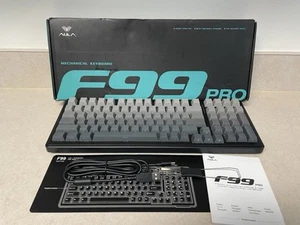 Aula F99Pro Black + Gradient Grey Mechanical Keyboard Wireless - Picture 1 of 8