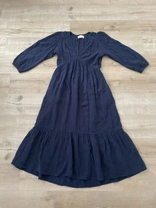 Xirena Ella Maxikleid Small S hauchdünnblau Baumwolle V-Ausschnitt - Bild 1 von 7