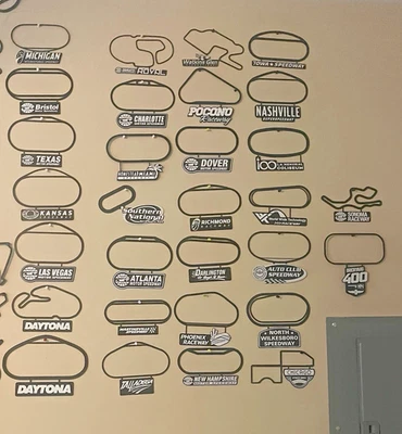 Colección NASCAR Track Outline - 30 pistas - Arte/decoración de pared NASCAR impreso en 3D Foto 1 de 4