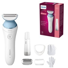 Philips Lady Shaver Series 8000 Special Edition Damen Akku Nass-/Trocken Folienrasierer - Weiß/Blau (BRL166/91)