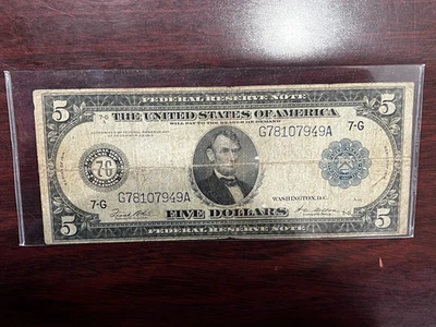 1914 $10 Chicago Federal Reserve Note Raw Circulated - Image 1 of 2