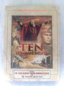 The Ten Commandments (3 DVD SET) 50th Anniversary (1923 & 1956 Version) MINT!! - Foto 1 di 6