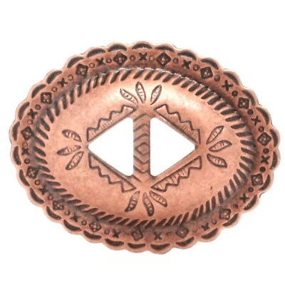 Thunderbird Slotted Steel Concho Antique Copper 2-1/4" 10 Pack 7542-10 - Image 1 of 3