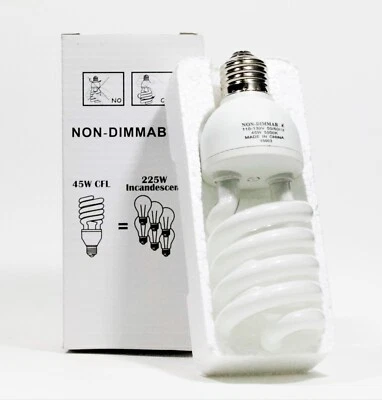 Compact Fluorescent (CFL) Bulb 45W Non-Dimmable Daylight Balanced - Image 1 of 2