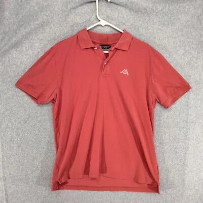 Camisa Polo Kappa Para Hombre Talla L Roja Naranja Manga Corta Sólida Causal Foto 1 de 4