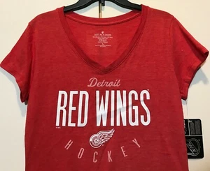Nueva Camiseta Detroit Red Wings Talla Grande Mujer o Junior Ajuste Corte Camiseta L - Imagen 1 de 7