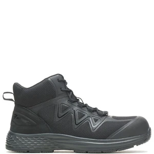 Bates Rush Mid Work Composite Toe E09103 Mens Black Canvas Tactical Boots - Picture 1 of 6