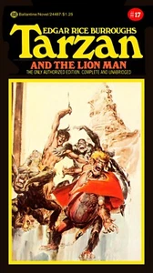 Paperback Cover Poster - Tarzan and the Lion Man (1976) Art Poster 14"x24" - Picture 1 of 1