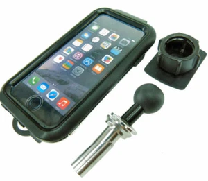 Compact Hard Tough Case 13.3-14.7mm Bike Stem Mount for iPhone 8 PLUS (5.5") - Picture 1 of 8