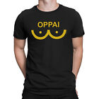 Mens Anime OPPAI ORGANIC T-Shirt Funny Boobs Japanese Manga Breasts Gift Clothes